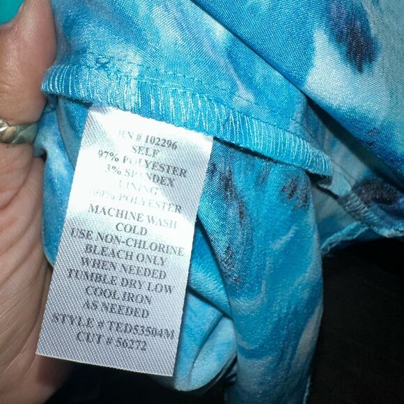 CONNECTED APPAREL Shades of Blue Dress Size 12 New - Picture 10 of 10